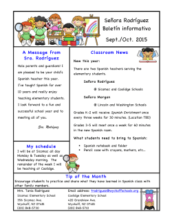 Se&ntilde;ora Rodr&iacute;guez Bolet&iacute;n informativo Sept./Oct. 2015