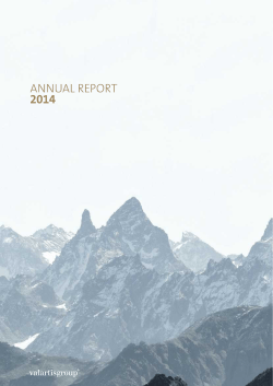 2014 Valartis Group Annual Report