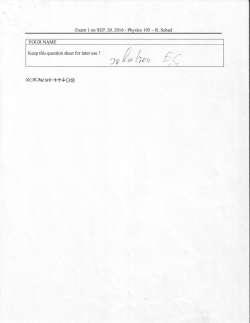 our Exam1