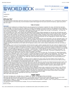 Enola Gay Debate Article
