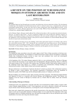 a review on the position of nuruosmaniye