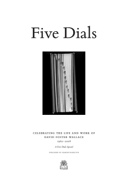 CELEBRATING THE LIFE AND WORk OF DAVID FOSTER WALLACE