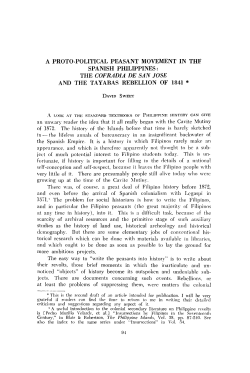 A proto-political peasant movement in Spanish Philippines