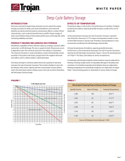 Deep-Cycle Battery Storage