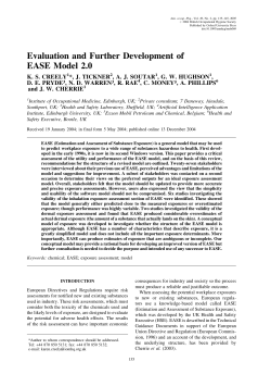 Evaluation and Further Development of EASE