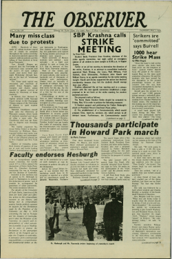 STRIKE MEETING Thousands in Howard Park march