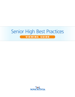 Senior High Best Practices Viewing Guide_FIN.indd