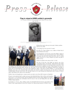 Flag is raised at WWII soldier`s gravesite