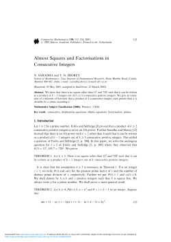 Almost Squares and Factorisations in Consecutive Integers