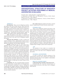 organizational structure of research project