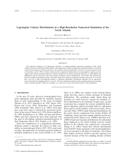 Lagrangian Velocity Distributions in a High