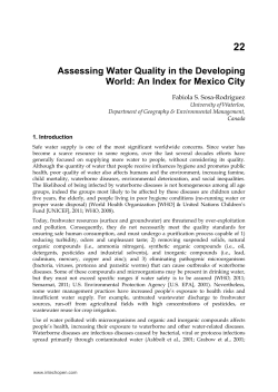 Assessing Water Quality in the Developing World: An