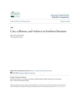 Cars, collisions, and violence in Southern literature