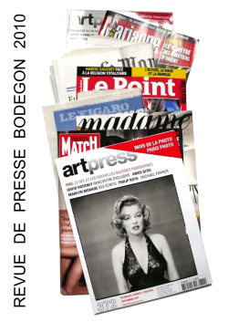 revue de presse bodegon 2010
