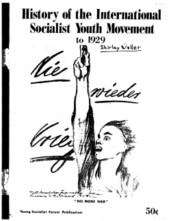 History of the International Socialist Youth Movement