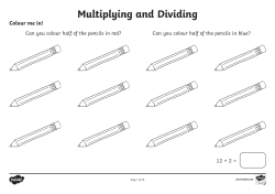 Multiplying and Dividing