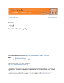Floral - The Cupola: Scholarship at Gettysburg College