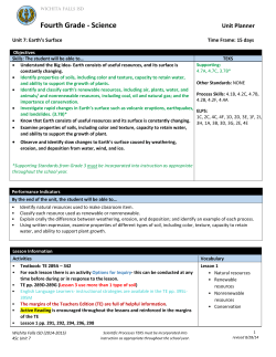 Fourth Grade - Science