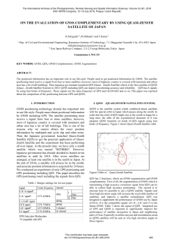 on the evaluation of gnss complementary by using