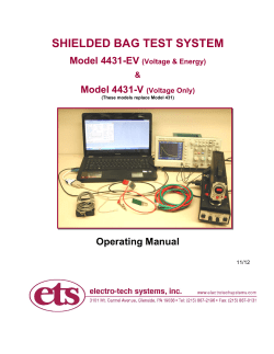 shielded bag test system - ESD, Electrostatic monitoring equipment