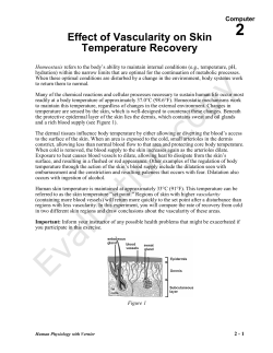 Effect of Vascularity on Skin Temperature Recovery