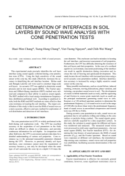 determination of interfaces in soil layers by sound wave analysis