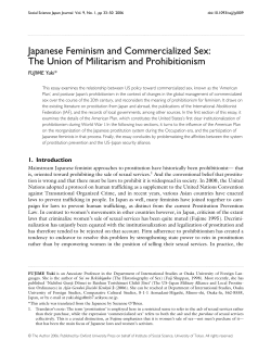 Japanese Feminism and Commercialized Sex
