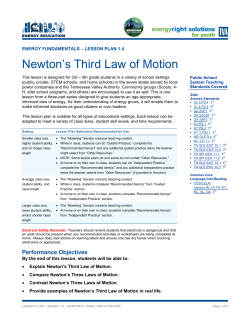 1.4 Newton Third Law of Motion