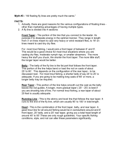 Myth #3 - &ldquo;All floating fly lines are pretty much the same.&rdquo; FACTS: 1