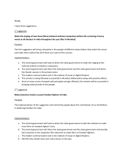 Modiji, I have three suggestions: 1st suggestion Make the singing of