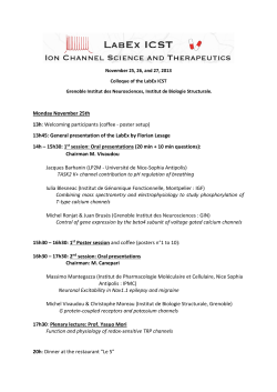 Program of the meeting