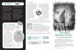 Having Your Baby at Springhill Medical Center.