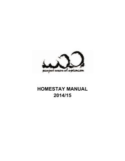 Homestay Manual