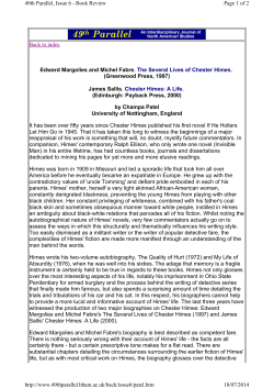 Edward Margolies and Michel Fabre. The Several