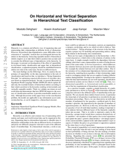 On Horizontal and Vertical Separation in Hierarchical Text