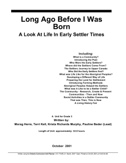 Long Ago Before I Was Born