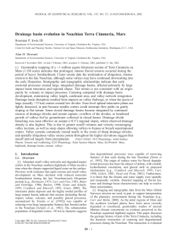 Drainage basin evolution in Noachian Terra Cimmeria, Mars