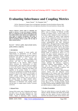 Evaluating Inheritance and Coupling Metrics
