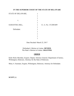 State v. Hill - Delaware Courts