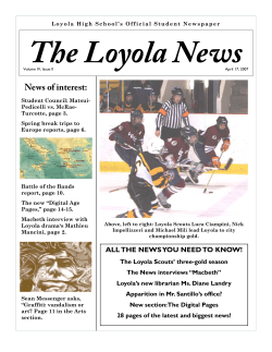 April 17, 2007 - The Loyola News
