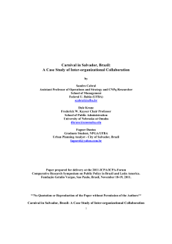 Cabral et al Carnival in Salvador - fgv