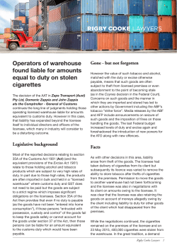 Operators of warehouse found liable for amounts equal to duty on