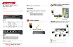 8-Port 10/100 Ethernet Switch