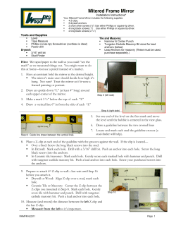 Mitered Frame Mirror