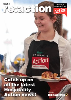 Re:action Magazine - Hospitality Action
