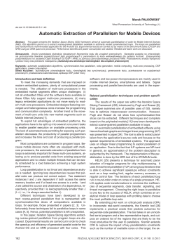 Automatic Extraction of Parallelism for Mobile Devices