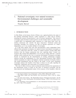 Environmental challenges and sustainable development