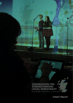 Report - Commission on Strengthening Local Democracy