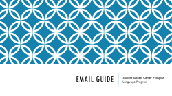 Email Guide - Johns Hopkins Carey Business School