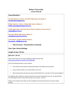 Biology Partnership Lesson Plan #5